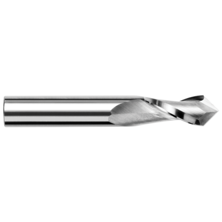 HARVEY TOOL Drill/End Mill - Mill Style - 2 Flute, 0.5000" (1/2), Included Angle: 60 Degrees 991732